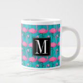 Flamingo-Muster| Erste Schritte Jumbo-Tasse (Rechts)