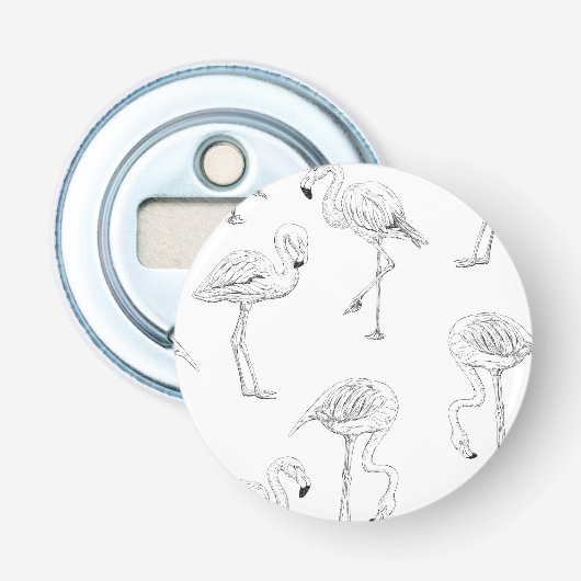 Flamingo-Muster Flaschenöffner (Vorderseite)