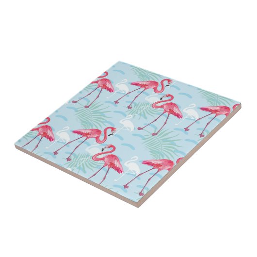 Flamingo-Muster Fliese (Seite)