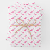 Flamingo-Muster Geschenkpapier Set (Beispiel)