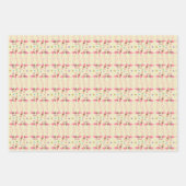 Flamingo Muster Geschenkpapier Set (Vorderseite 2)
