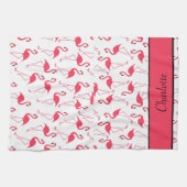 Flamingo-Muster Geschirrtuch (Horizontal)