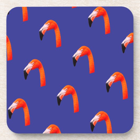 Flamingo-Muster Getränkeuntersetzer (Vorderseite)