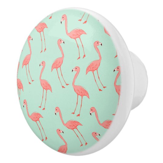 Flamingo-Muster Keramikknauf (Rechts)