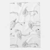 Flamingo-Muster Küchentuch (Vertikal)