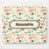 Flamingo-Muster Personalisiert Mousepad (Vorne)