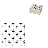 Flamingo Muster Print Wood Art Briefmarke Gummistempel (Stempel)