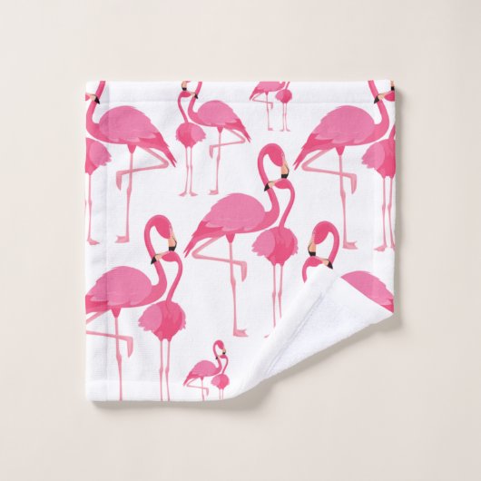 Flamingo-Muster rosa Waschlappen (Waschlappen)