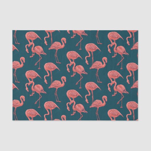 Flamingo-Muster Seidenpapier (Vorderseite)
