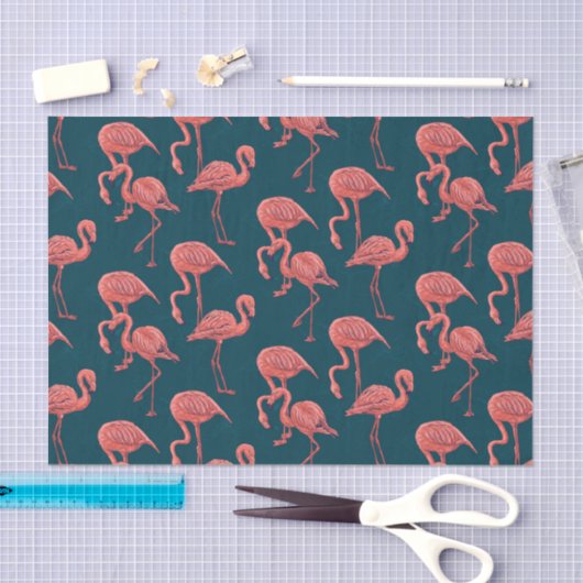 Flamingo-Muster Seidenpapier (Handwerk)