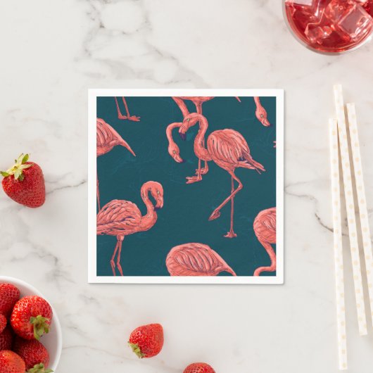 Flamingo-Muster Serviette (Beispiel)