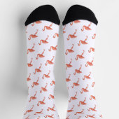 Flamingo-Muster Socken (Oben)