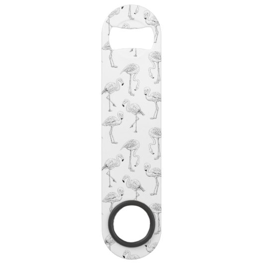Flamingo-Muster Speed Flaschenöffner (Rückseite)