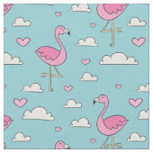 Flamingo-Muster Stoff (Nahaufnahme)