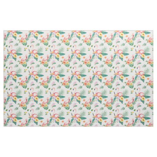 Flamingo-Muster Stoff (Fat Quarter (45,7 x 55,9 cm))