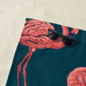 Flamingo-Muster Strandtuch (Beispiel)