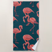 Flamingo-Muster Strandtuch (Vorderseite)