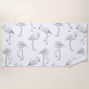 Flamingo-Muster Strandtuch