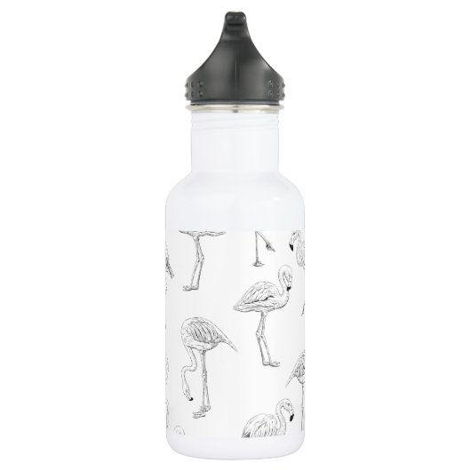 Flamingo-Muster Trinkflasche (Rechts)