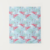 Flamingo-Muster Wandteppich (Vorderseite)