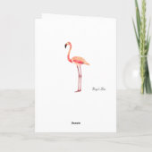 Flamingo-Muttertagskarte Karte (Rückseite)