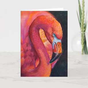 Flamingo Nah Up Grußkarte Dankeskarte