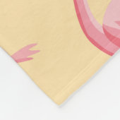 Flamingo nahtloser Muster Hintergrund. Rosa Flamme Fleecedecke (Ecke)