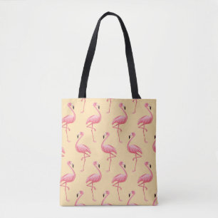 Flamingo nahtloser Muster Hintergrund. Rosa Flamme Tasche