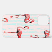 Flamingo nahtloses Muster Case-Mate iPhone Hülle (Rückseite (Horizontal))