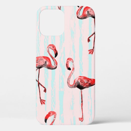 Flamingo nahtloses Muster Case-Mate iPhone Hülle (Rückseite)