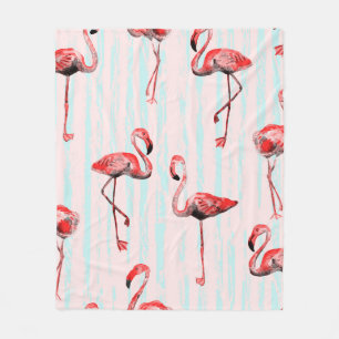 Flamingo nahtloses Muster Fleecedecke
