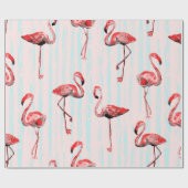 Flamingo nahtloses Muster Geschenkpapier (Flach)