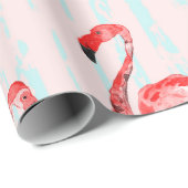 Flamingo nahtloses Muster Geschenkpapier (Rolleneckpunkt)