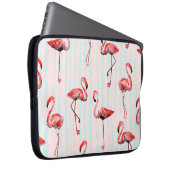 Flamingo nahtloses Muster Laptopschutzhülle (Vorne Rechts)