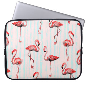 Flamingo nahtloses Muster Laptopschutzhülle