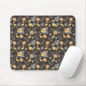 Flamingo nahtloses Muster mit Blume und Blätter Mousepad (Mit Mouse)