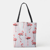 Flamingo nahtloses Muster Tasche (Rückseite)