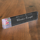 Flamingo Namensplakette (Seite)