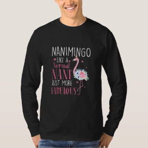 Flamingo Nanimingo wie ein normaler Nani Funny Gra T-Shirt