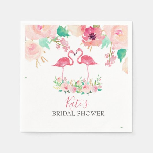 Flamingo napkins serviette (Vorderseite)