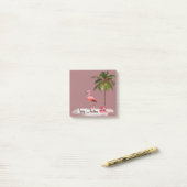 Flamingo Natalino Solitário Post-it Klebezettel (Auf Schreibtisch)