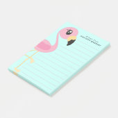 Flamingo Niedlich Tropical Kids Post-it-Notes Post-it Klebezettel (angewinkelt)