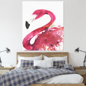 Flamingo | Niedliche Flamingo-Geschenke Lover Leinwanddruck (Insitu (Schlafzimmer))