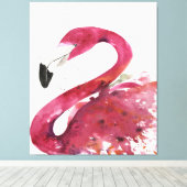 Flamingo | Niedliche Flamingo-Geschenke Lover Leinwanddruck (Insitu (Holzboden))