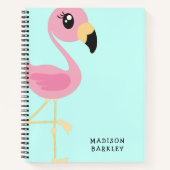 Flamingo Niedliche tropische Kinder Notizblock (Vorderseite)