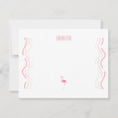Flamingo Note Card Mitteilungskarte (Vorderseite)
