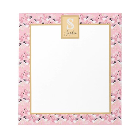 Flamingo Notizblock (Vorderseite)