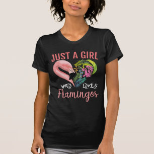 Flamingo Nur ein Mädchen, das Flamingos liebt T-Sh T-Shirt