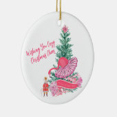 Flamingo Nutcracker Ballet Custom Christmas Wish Keramik Ornament (Rechts)