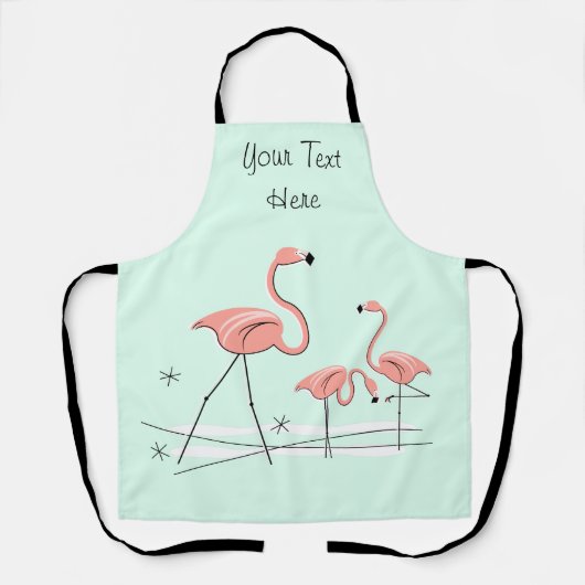 Flamingo Ocean Aqua Trio 2 Schürze (Vorderseite)